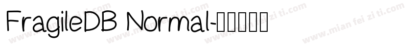 FragileDB Normal字体转换